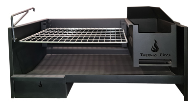 800mm Ashpanbraai with coalmaker and s/s grid